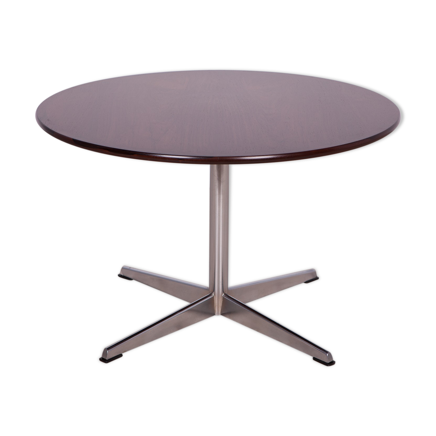 Mid-Century Danish Rosewood & Chrome Coffee Table, 1960s