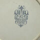 Art Nouveau plate Terre de Fer Choisy le Roi, Louis XIII model: Le Soir
