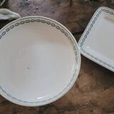 Sarreguemines iron earth compote dish