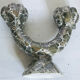 Pair of Val d'or ceramic candle holders