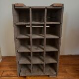 Old wooden bottle locker