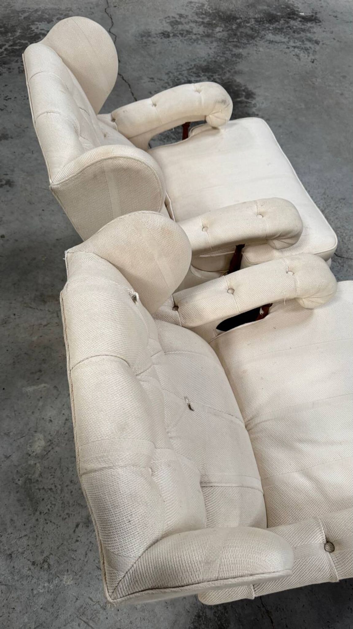 Vintage wingback armchairs
