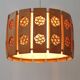 Pine Pendant Lamp with Rolled Wood Curl Rosettes – Sweden, 1970s