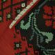 Vintage Red Caucasian Kilim Rug Handwoven Tribal Wool Flatweave Carpet
