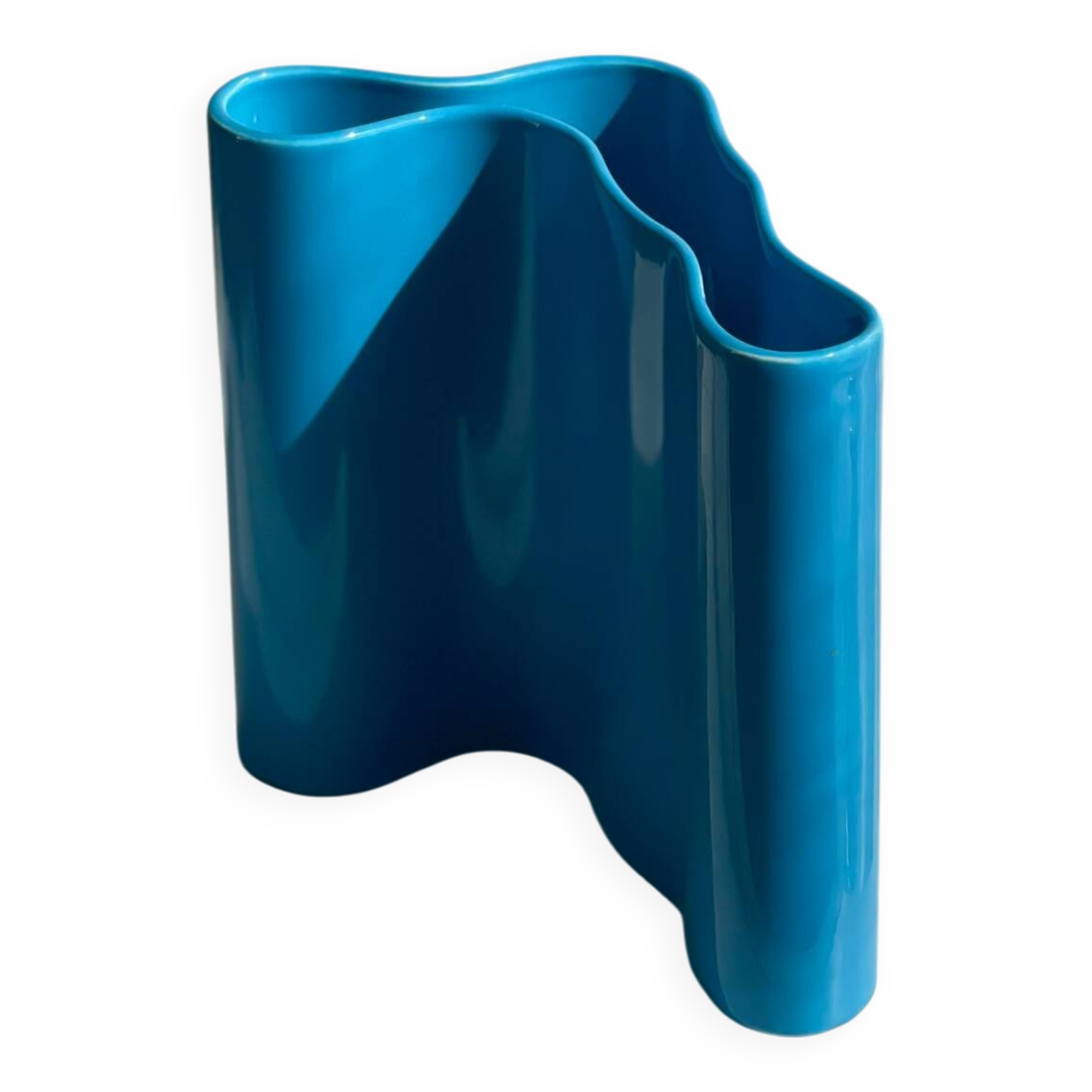 Biomorphic ceramic vase