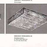 Large Heidelberg 62 ceiling lamp by Kalmar, Switzerland 1970s