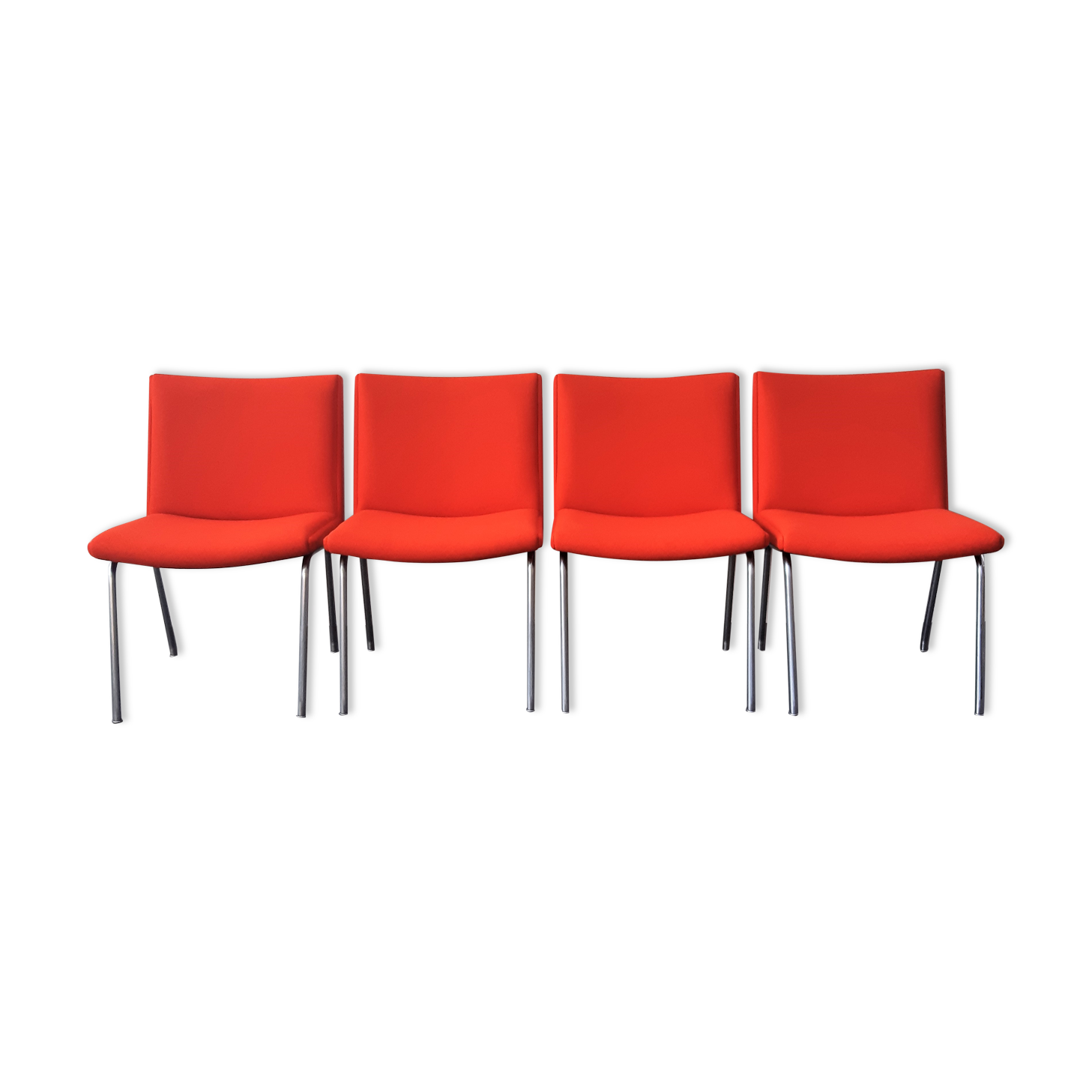 Set of 4 AP 40 Airport Chairs by Hans Wegner for AP Stolen, Denmark 1950's-1960's