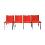 Set of 4 AP 40 Airport Chairs by Hans Wegner for AP Stolen, Denmark 1950's-1960's