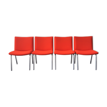 Set of 4 AP 40 Airport Chairs by Hans Wegner for AP Stolen, Denmark 1950's-1960's