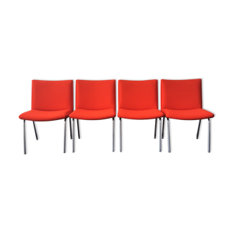 Set of 4 AP 40 Airport Chairs by Hans Wegner for AP Stolen, Denmark 1950's-1960's