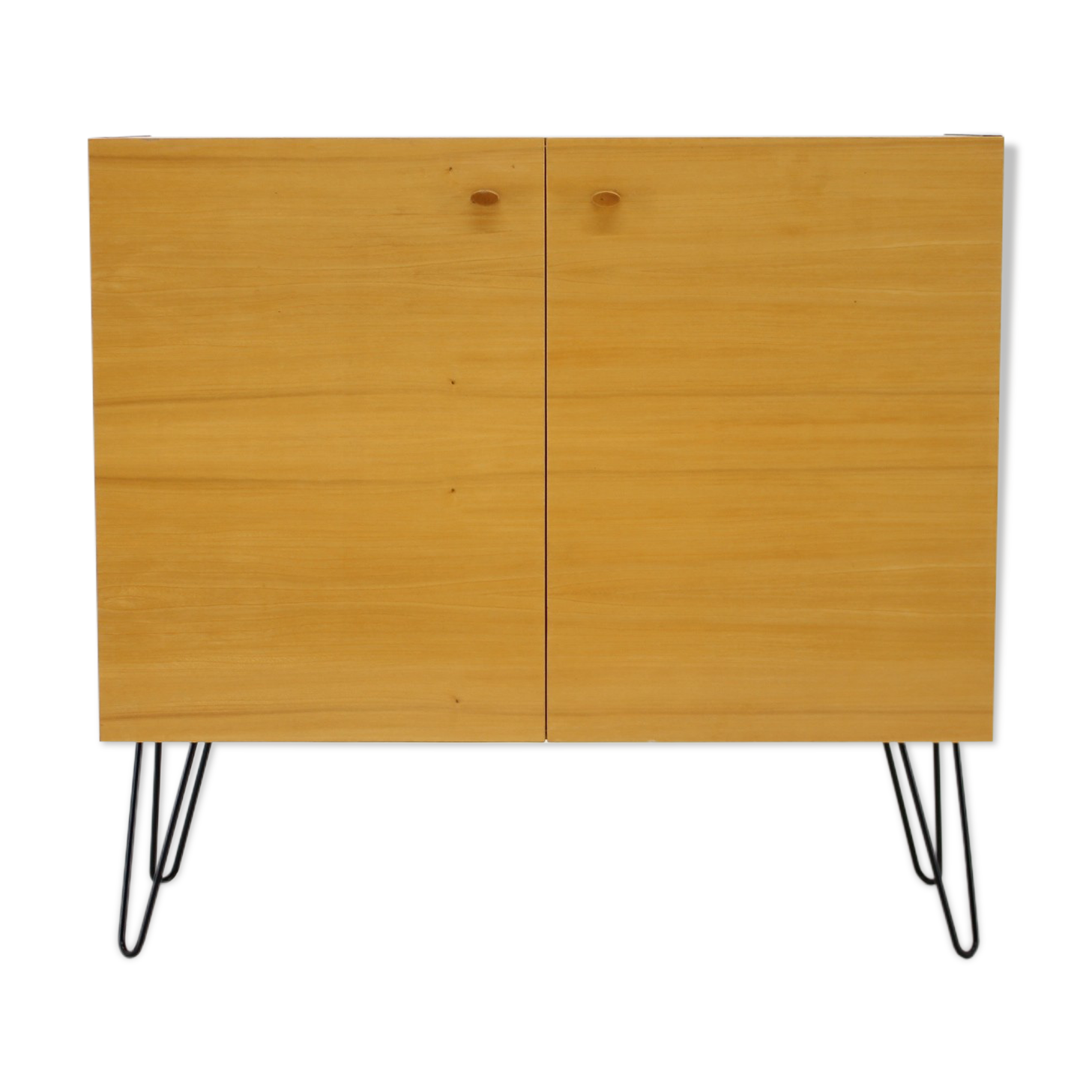 1970s Upcycled Birch Cabinet, Czechoslovakia - very good original conditon with minor signs of use -