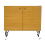 1970s Upcycled Birch Cabinet, Czechoslovakia - very good original conditon with minor signs of use -