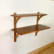 Double étagère vintage en bois