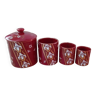 Set of four pots