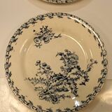 2 flat plates from Gien, thistles model