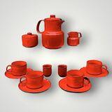 Vintage Melitta Ceracron coffee set – scarlet red – 1970s