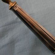 Art Deco pie server silver handle filled with Minerva hallmark.