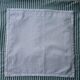 White cotton damask tablecloth with 6 towels