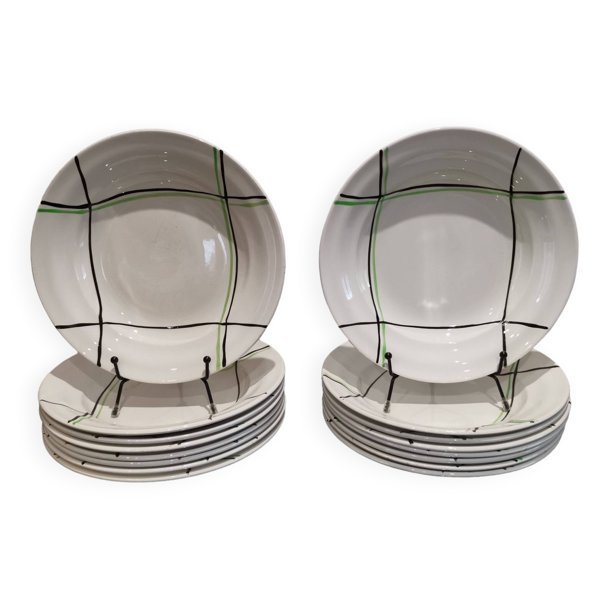 8 céranord st amand deep plates “bayonne” model