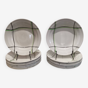 8 céranord st amand deep plates “bayonne” model