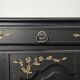 Enfilade rustique réchampie noir et or