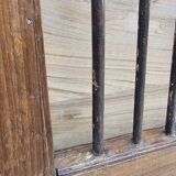 Old gate in Burmese teak and wrought iron