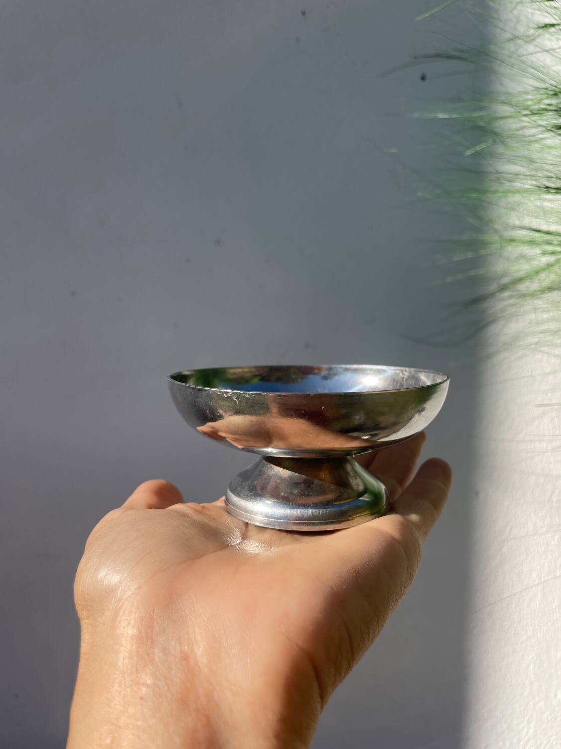 7 stainless steel cups 1970