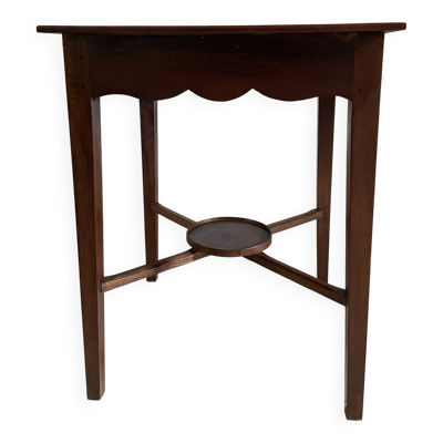 Table d'appoint carré en acajou 1970