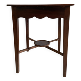 Square mahogany side table, 1970s