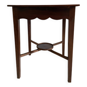 Table d'appoint carré en acajou 1970