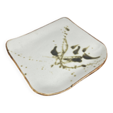 Square dish "La Colombe", 1950/60, Madeleine Brault