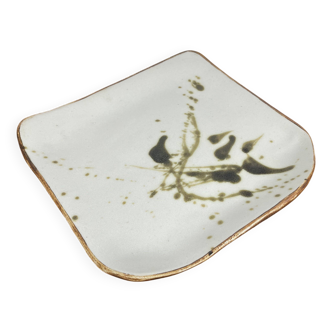 Plat carré "La Colombe", 1950/60, madeleine Brault