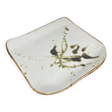 Plat carré "La Colombe", 1950/60, madeleine Brault