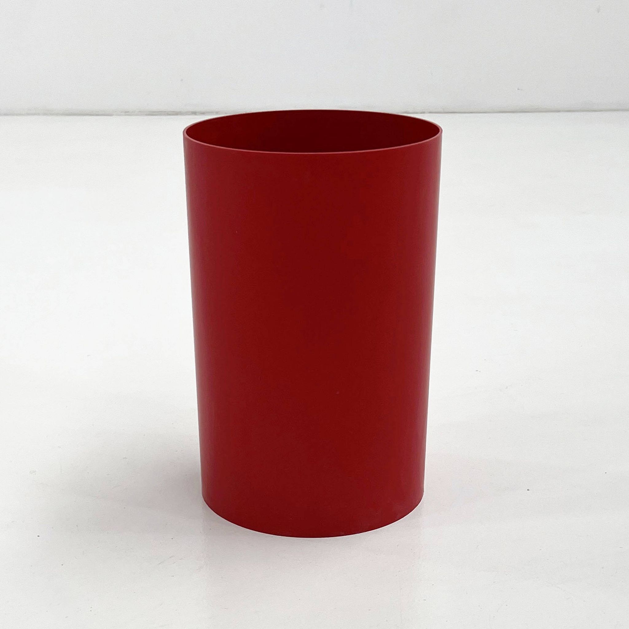 Basket, red umbrella stand by Gino Colombini for Kartell, 1970