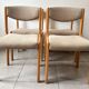 Set of 4 Scandinavian Baumann chairs in solid elm – 1970s