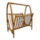 Porte-revues en rotin vintage