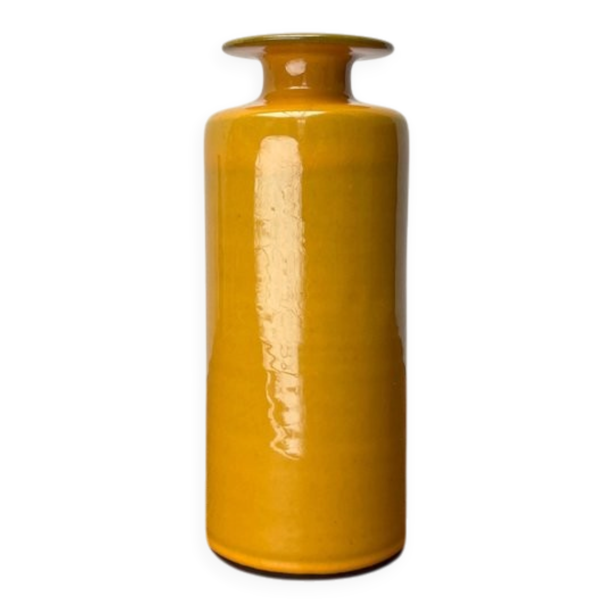 Minimalist vase from a German studio from the mid-century, pottery by BKW Böttger Keramik Wandsbek, Hamburg, 1960s.