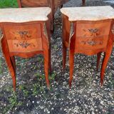 Pair of bedside rocaille style