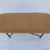 Corduroy upholstery bench
