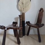 Brutalist chair and stool