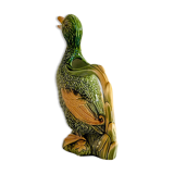 Majolica Duck Pitcher by Keller & Guérin, France, Art Nouveau, 1890