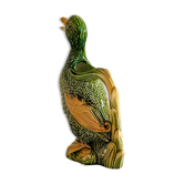 Majolica Duck Pitcher by Keller & Guérin, France, Art Nouveau, 1890