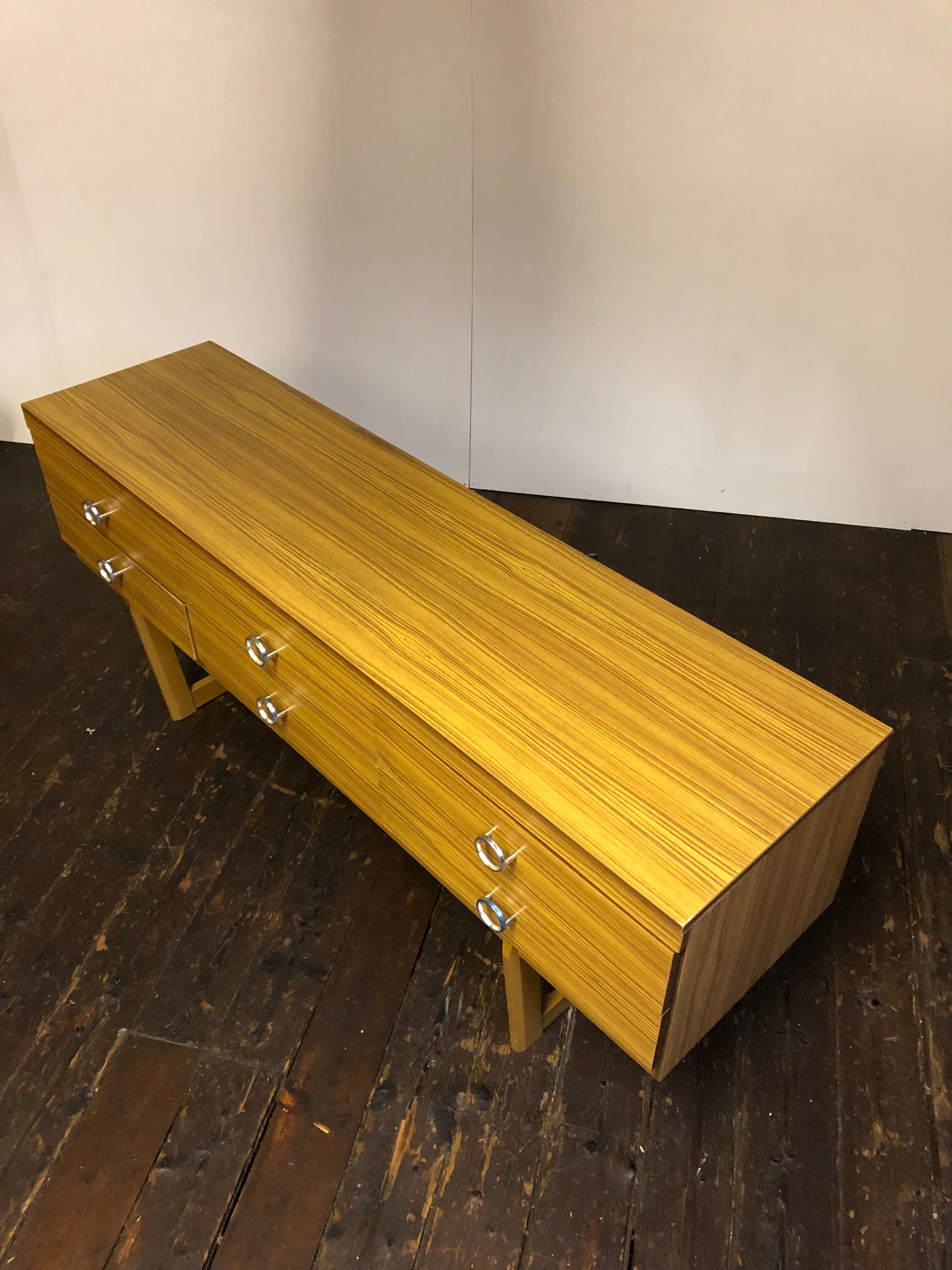 Vtg Mid Century Sideboard Danish Scandinavian Design Retro 70s Drawers