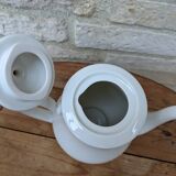 Cafetière en porcelaine Limoges Guy Degrenne échantillon avec dorure