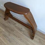 Solid oak organ bench