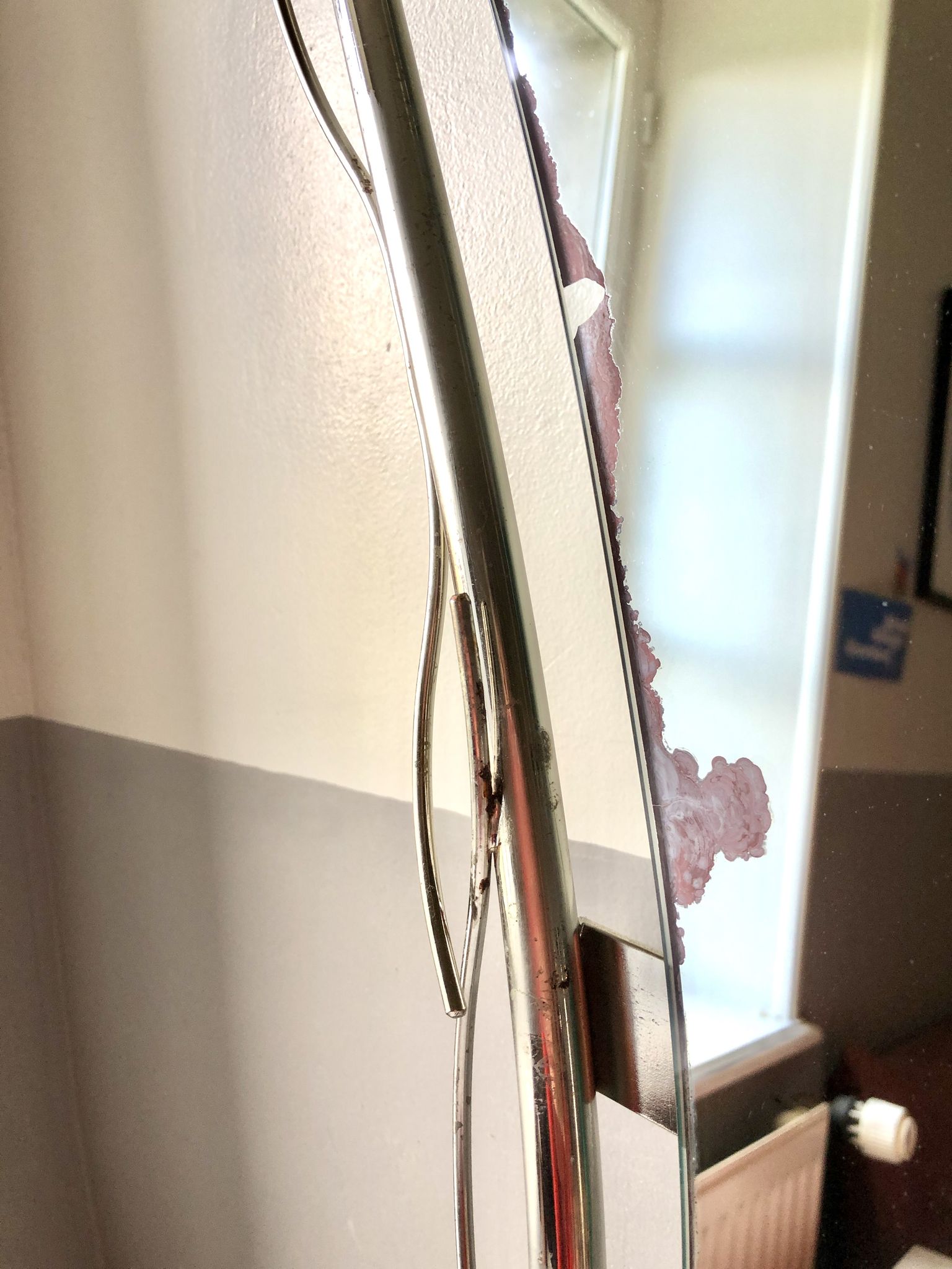 Freeform mirror 1970 Italy, 98x66 cm