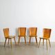 Vintage Swedish Pine Wooden Dining Chairs by Göran Malmvall, 1940s