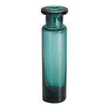 Vintage glass vase in petrol colour by Ichendorfer Glassworks circa 1960.