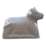 Porcelain cow butter dish