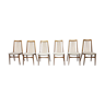 6 chairs Scandinavian years 50 60 Lubke